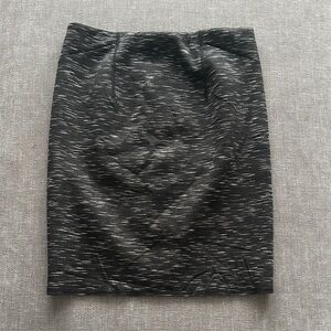 Ann Taylor Black and Gray Pencil Skirt